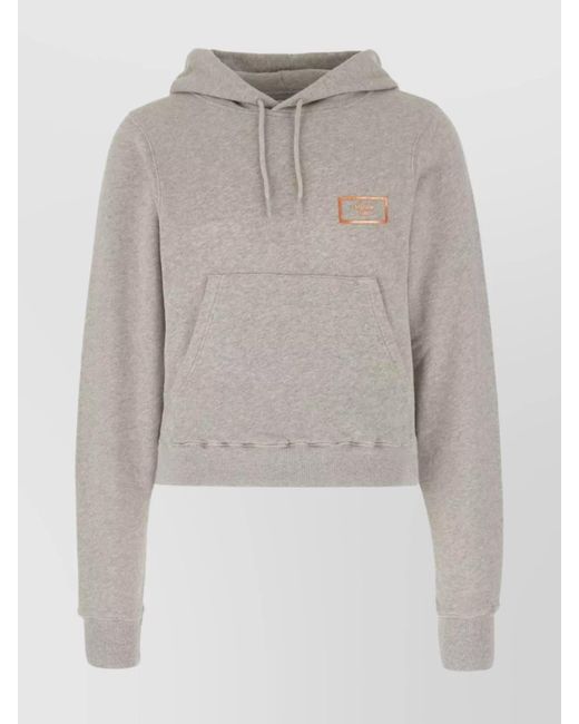 Martine Rose Gray Cotton Hoodie Sweatshirt for men
