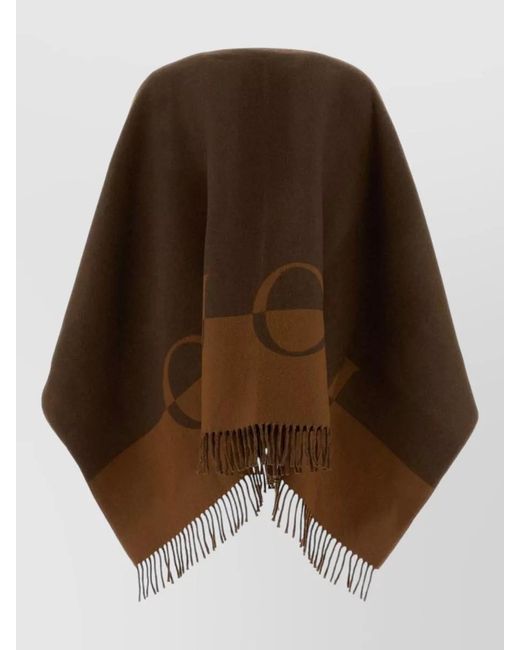 Gucci Brown Cashmere Wool Cape