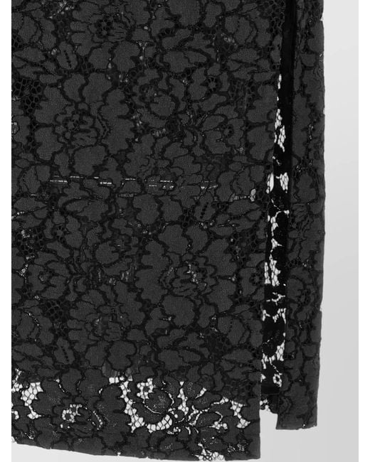 Pinko Black Cotton Midi Dress