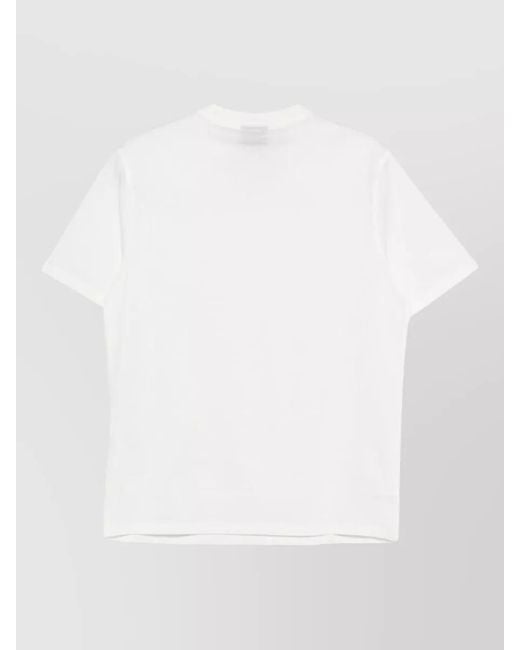 Emporio Armani White Cotton Short-Sleeve T-Shirt for men