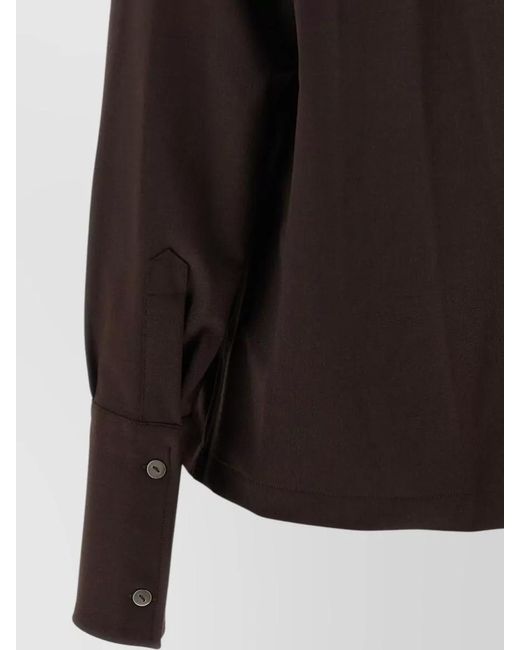 Thelatest Black 4006 Shirt Collared Neck Long Sleeves