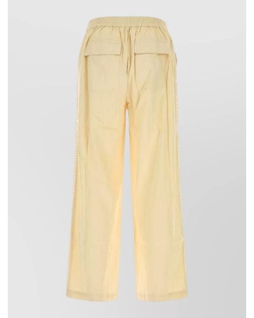 BAZISZT Natural Cotton Corniche Beach Pant Straight Leg for men