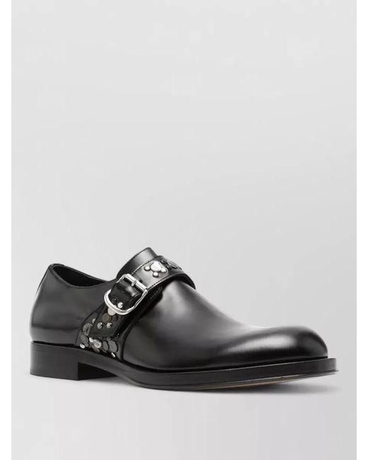 Dries Van Noten Black Leather Loafers for men