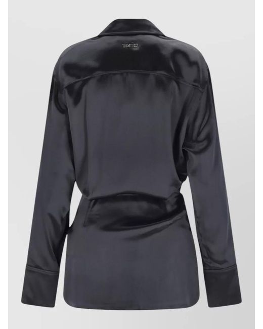 The Attico Black Knee-Length Dress
