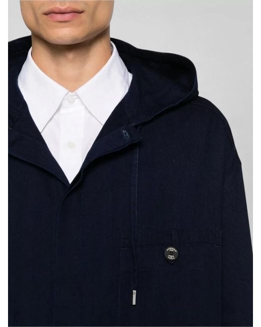 Jacquemus Blue Hooded Jacket for men