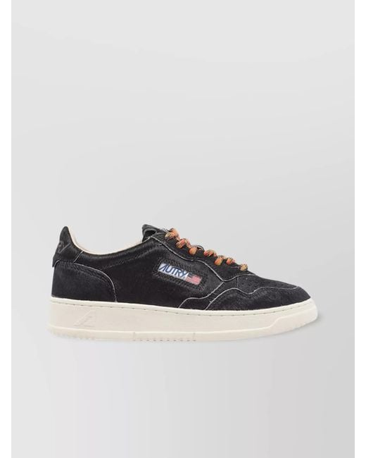 Autry Gray Leather Low-Top Sneakers