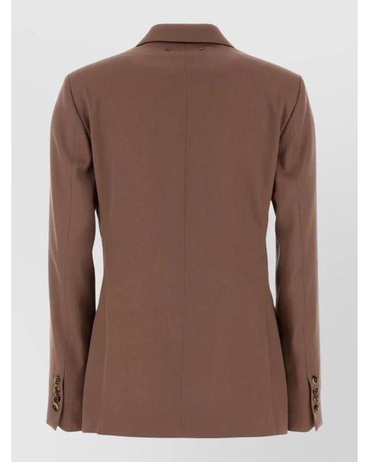 Golden Goose Deluxe Brand Brown Virgin Wool Double-Breasted Blazer