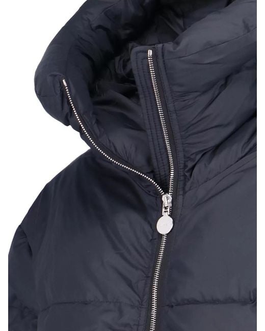 Ienki Ienki Blue High Collar Long Sleeve Puffer Jacket