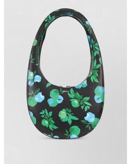 Coperni Green Flora Shoulder Bag Structured Oval Design