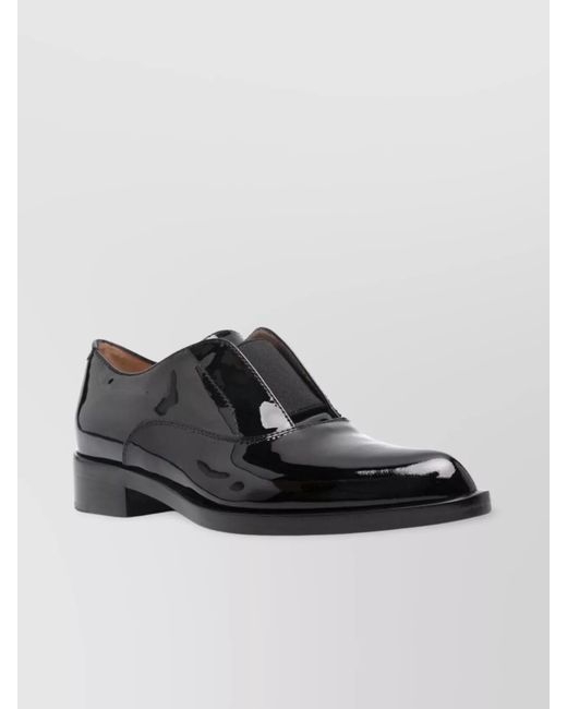 Gianvito Rossi Black Patent Leather Lace-Up Shoes