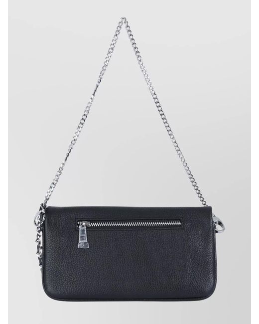 Zadig & Voltaire White Rock Nano Leather Shoulder Bag