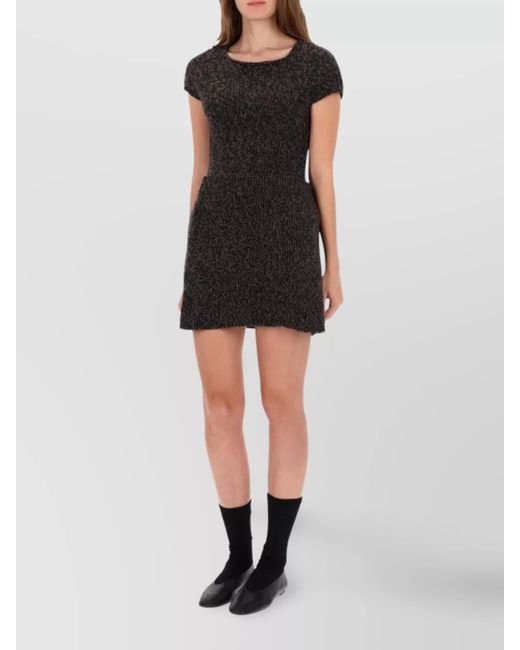 Our Legacy Black Wool Fitted Skirt