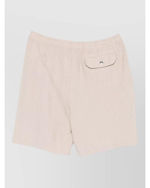 Missoni Natural Button Detail Shorts Side And Back Pockets for men