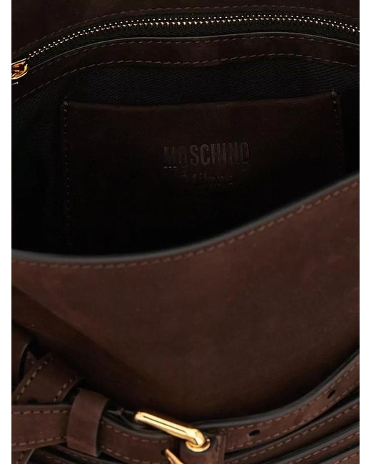 Moschino Black Tie Me Shoulder Bag Top Handle
