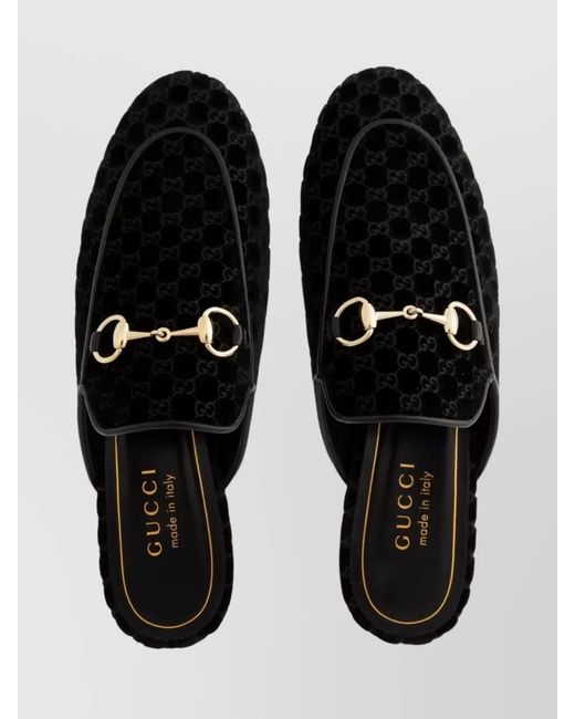 Gucci Black Princetown Slippers