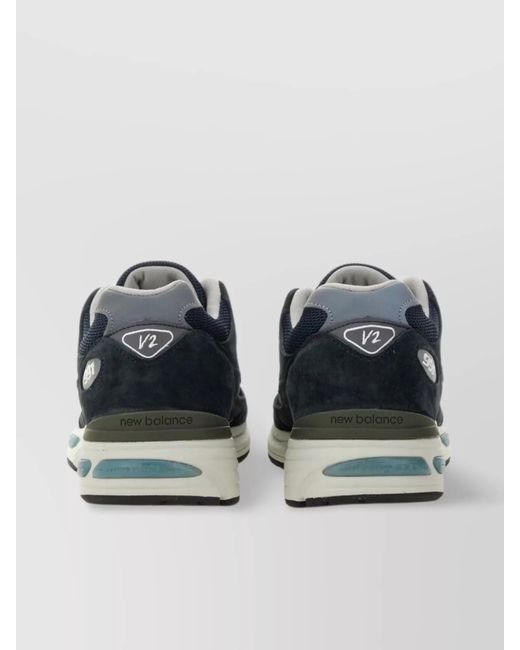 New Balance Blue U991 Sneakers With Suede And Mesh
