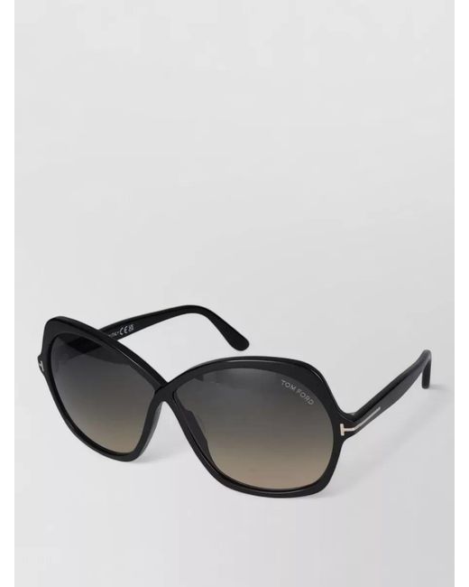Tom Ford Black Sunglasses Ft1013 Cat Eye Oversized