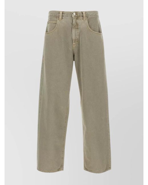 Agolde Natural Denim Baggy Wide-Leg Jeans for men