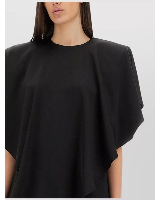 Stella McCartney Black Draped Blouse
