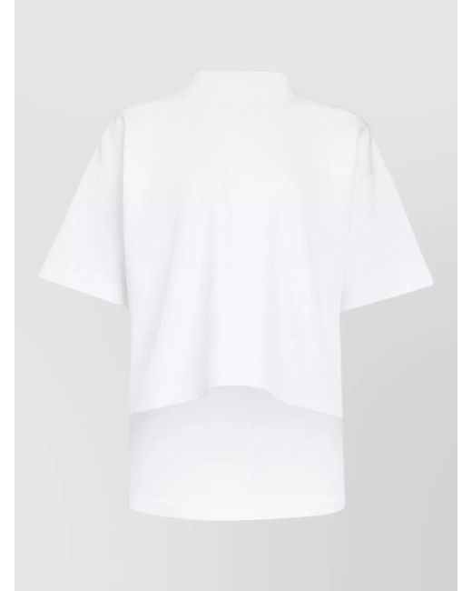 Alaïa Black Cotton Boxy T-Shirt