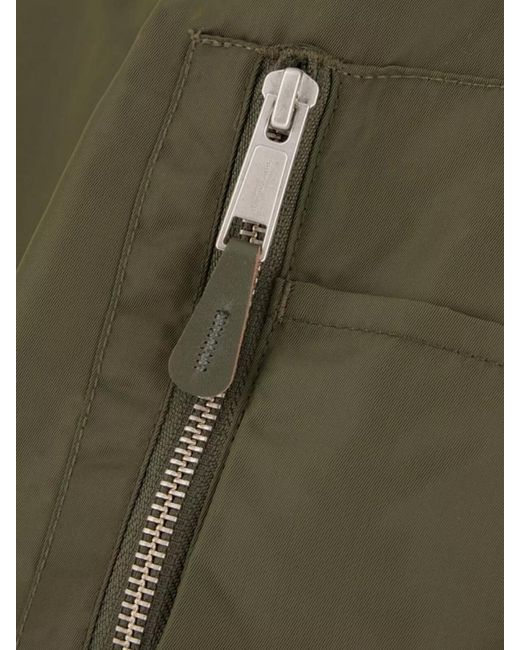 Entire studios Green Nylon Padded Bomber Jacket for men