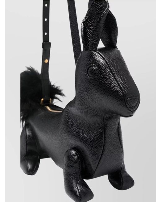 Thom Browne Multicolor Pebble Grain Leather Rabbit Shoulder Bag