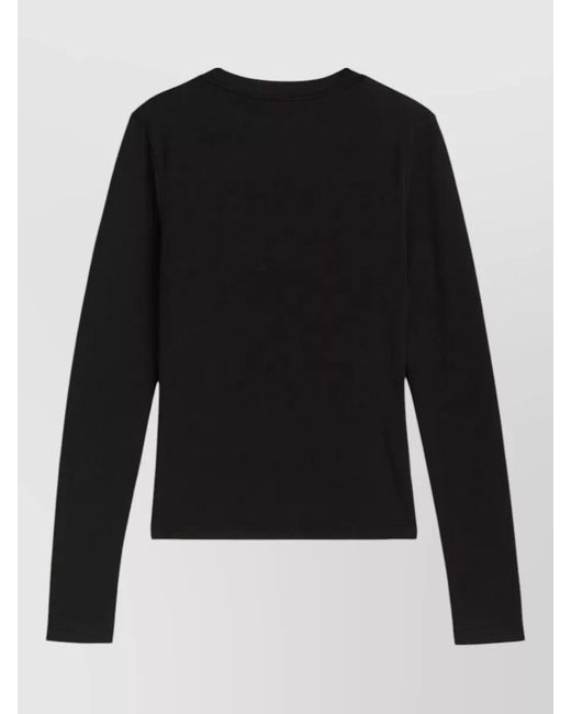 Theory Black Long Sleeve Knitted Top