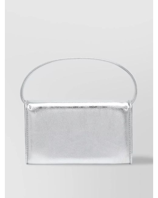 Roger Vivier Gray Leather Micro Bag