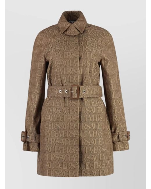 Versace Natural Leather Trench Coat