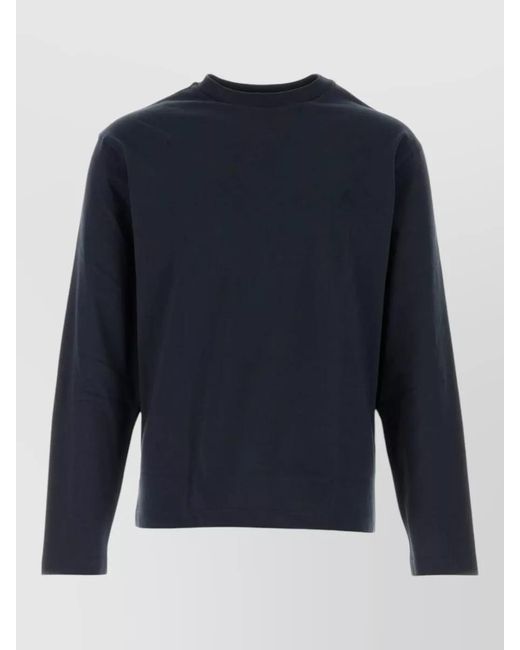 Jil Sander Blue Cotton Sweatshirt for men