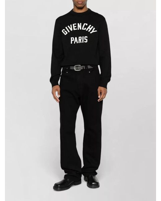 Givenchy Black Couture Seam Knit Sweater Paris Detail for men