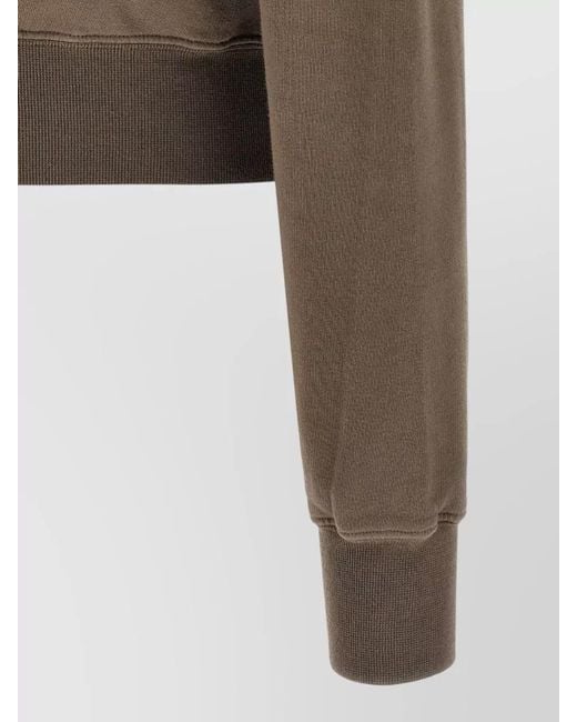 Rick Owens Gray Mountain Hooded Jacket Casual Long Sleeves for men