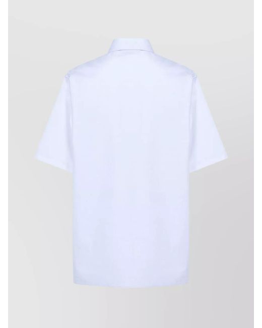 DARKPARK White Cotton Oversized Short-Sleeve Shirt