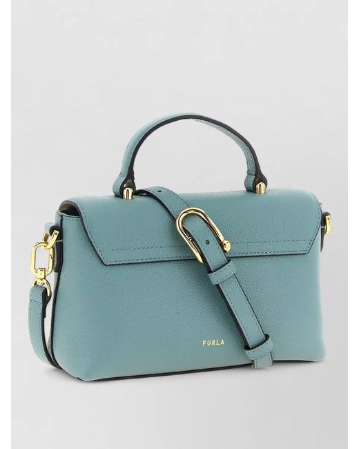 Furla Blue Moonlight Mignon Crossbody Bag Top Handle