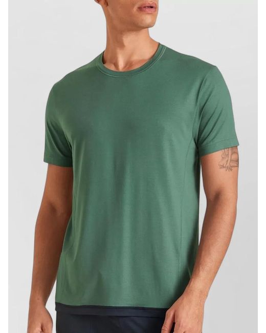 Calida Green Short Sleeve Crew Neck Plain T-Shirt for men