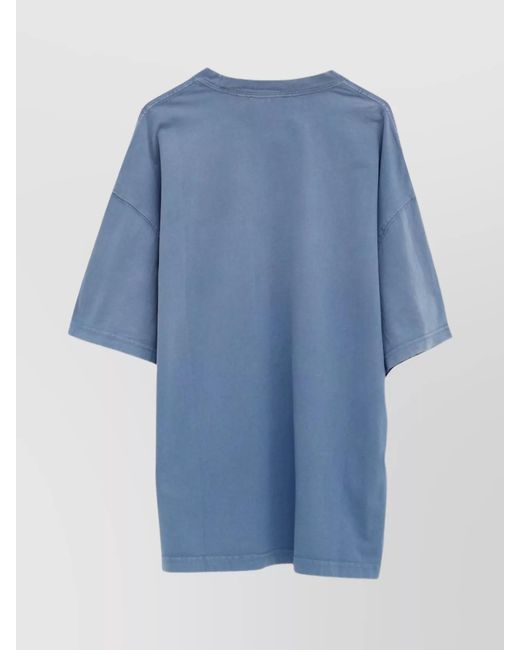 Carhartt Blue Cotton Short-Sleeve T-Shirt for men
