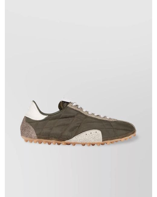 Maison Margiela Multicolor Quilted Paneled Low-Top Sneakers