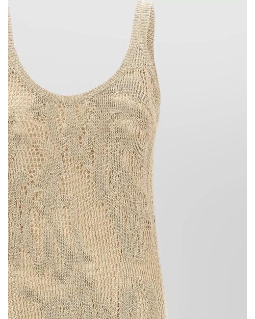Brunello Cucinelli White Crochet Maxi Dress