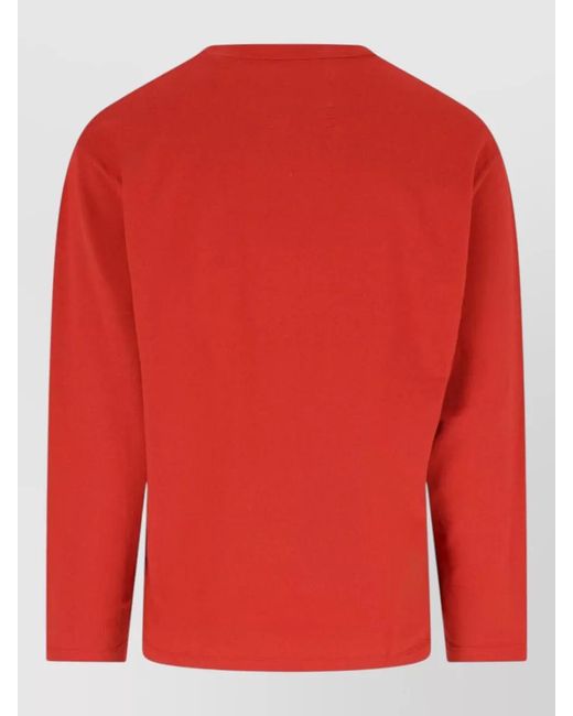 Extreme Cashmere Red Cashmere Crewneck Knitted Top