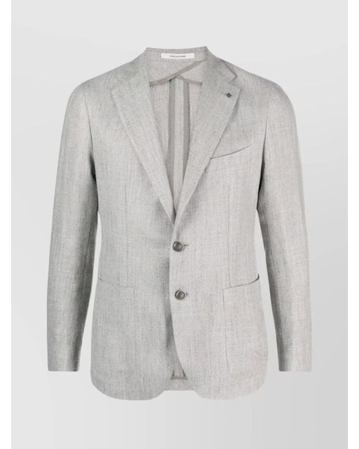 Tagliatore Gray Silk Blend Suit for men