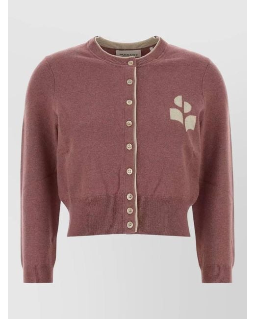 Isabel Marant Pink Cotton Blend Cardigan