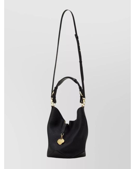 Lanvin Black Calf Leather Shoulder Bag