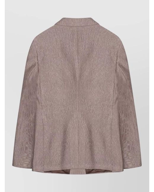 Tagliatore Brown Structured Shoulder Suit Jacket Notch Lapel