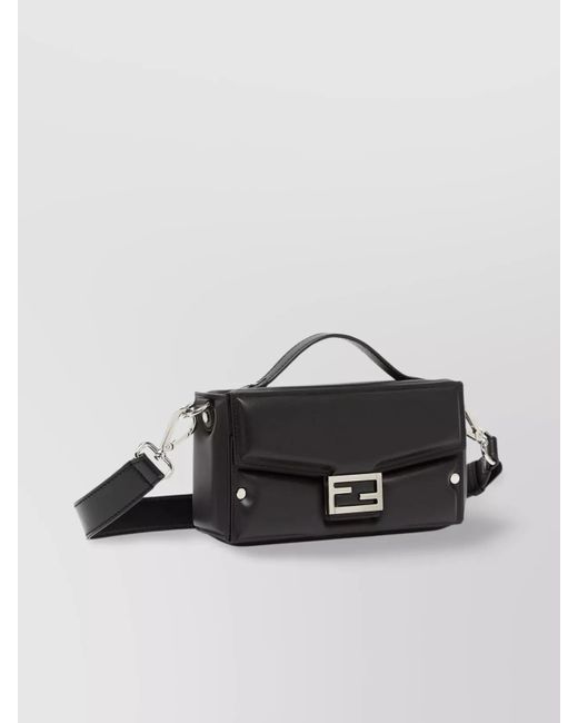 Fendi Black Soft Trunk Shoulder Bag for men