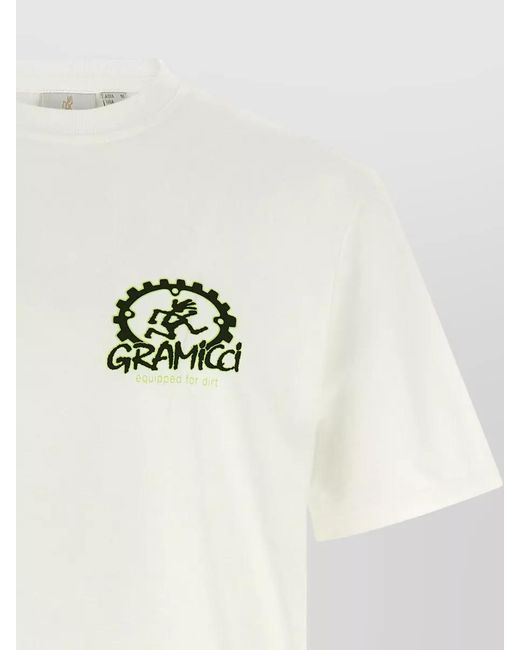 Gramicci White Dirt Ready Graphic Crew Neck T Shirt for men