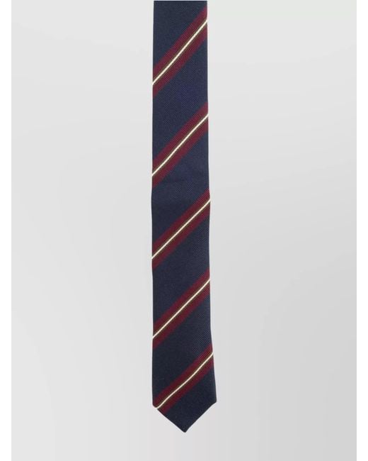 Céline Blue Slim Striped Ties & Bow Ties With Slim Width for men
