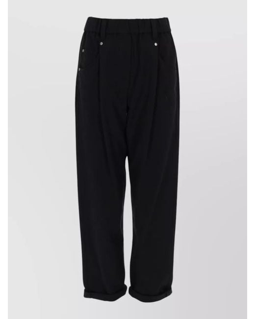 Brunello Cucinelli Black Tailored Trousers