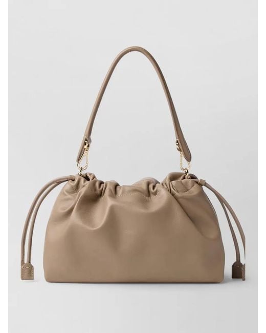 Fendi Natural Baguette Soft Large Clutch Shoulder Bag