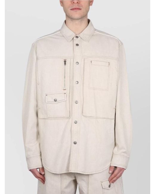 Isabel Marant Natural Denim Shirt Jacket for men