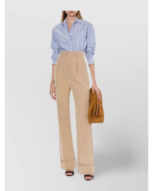 Philosophy Natural Wide-Leg Trousers